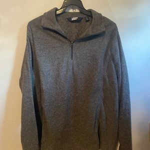 Lands End Grey Quarter Zip